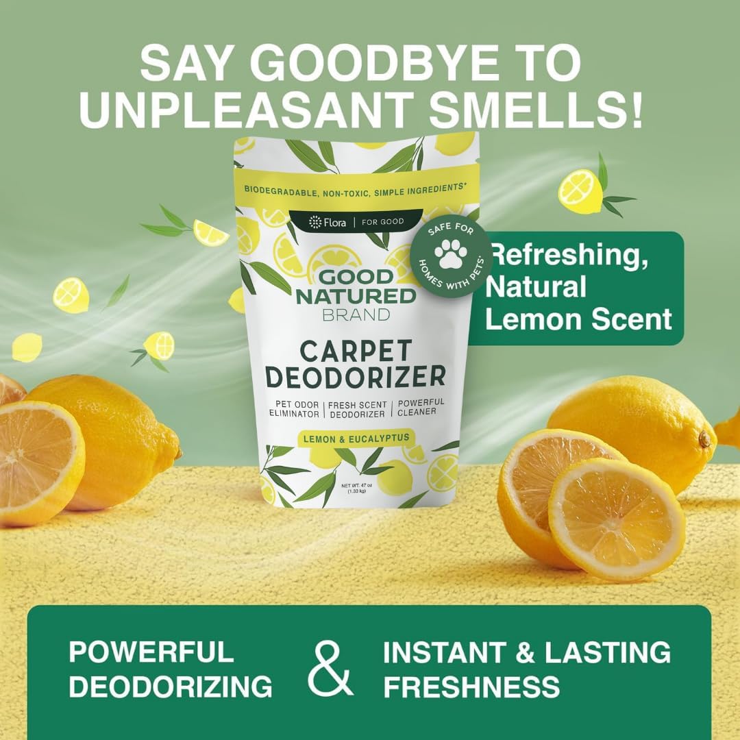 Carpet Freshener & Deodorizer Powder - Lemon & Eucalyptus | 47oz