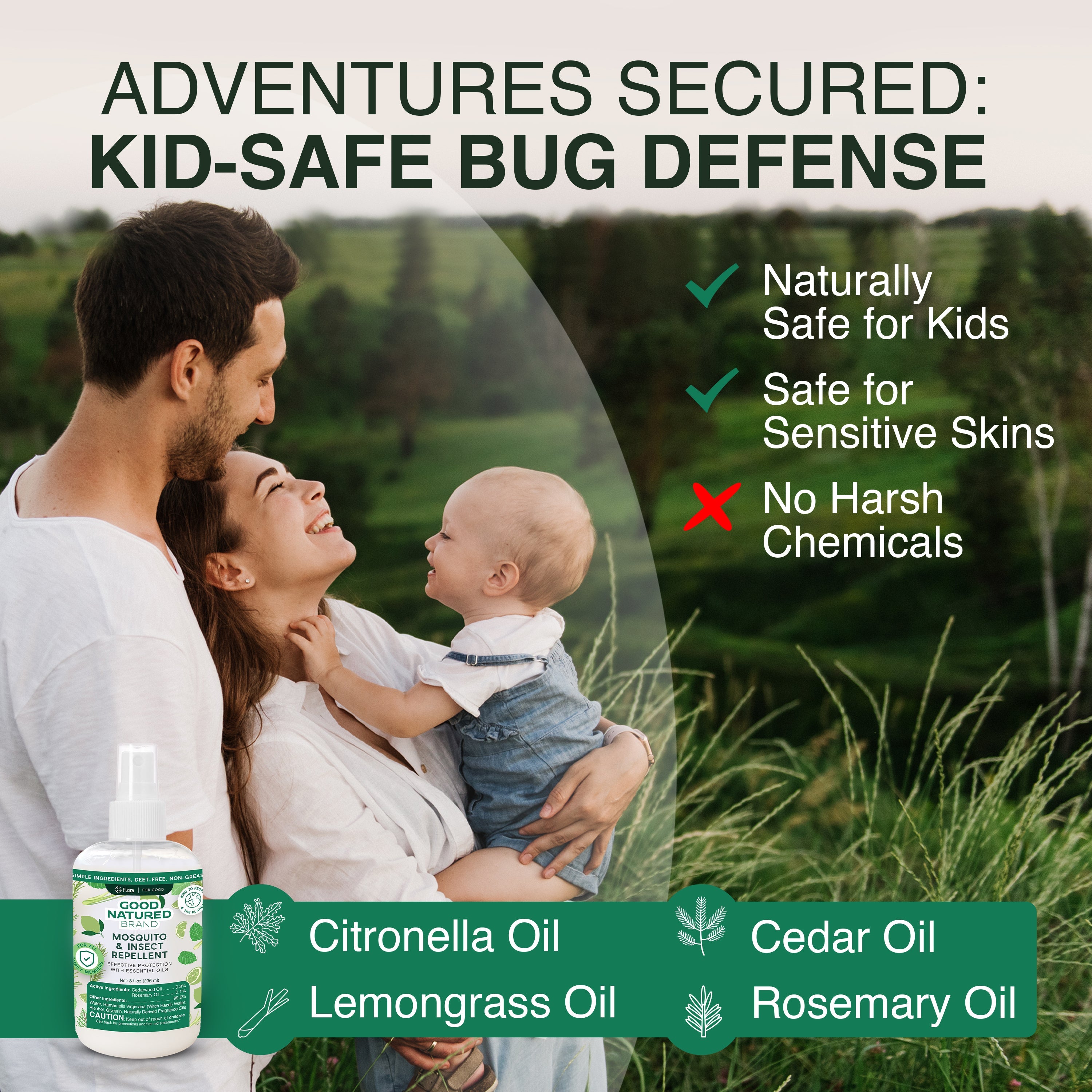 DEET Free Mosquito & Insect Repellent