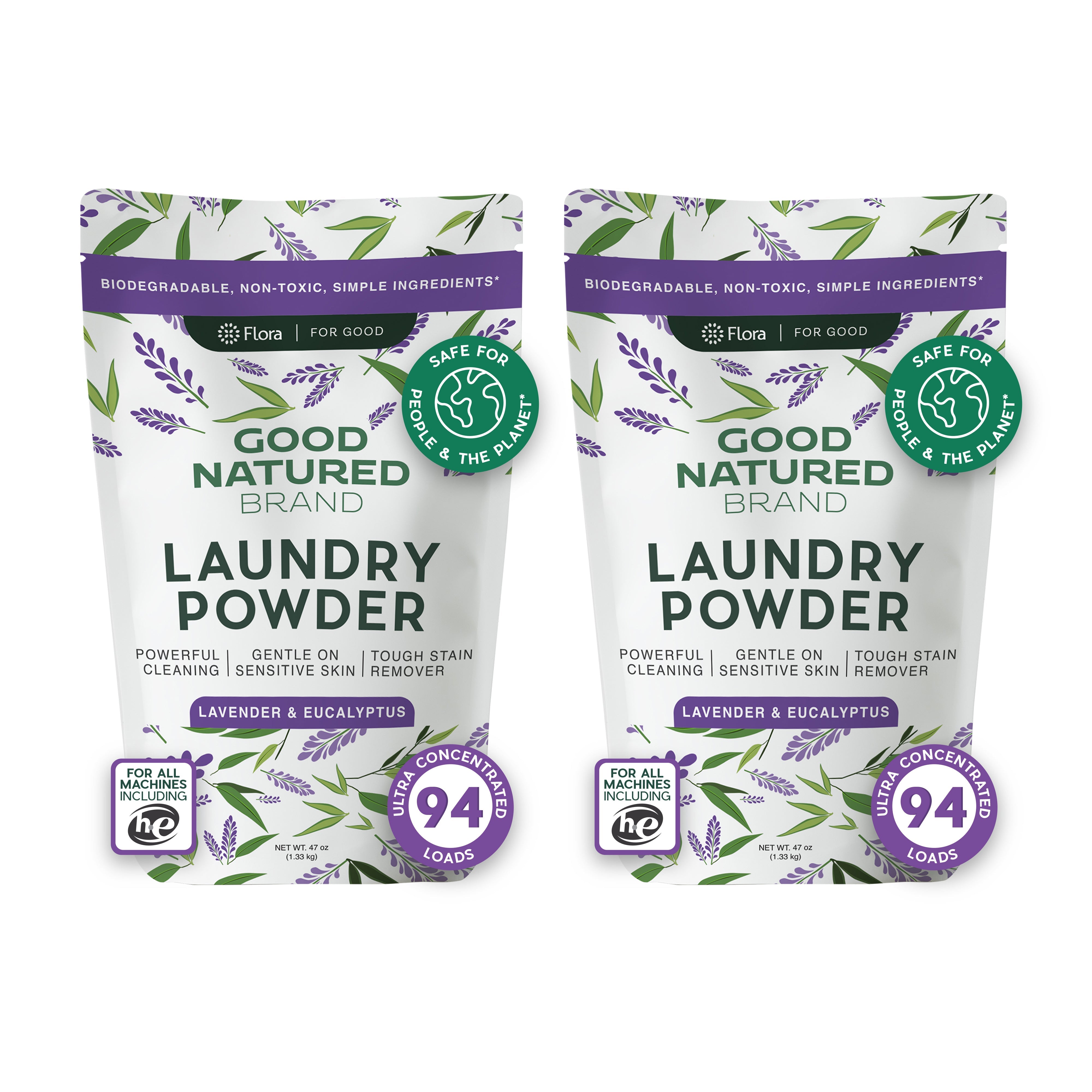 Laundry Powder - Lavender & Eucalyptus | 47oz (2-pack)