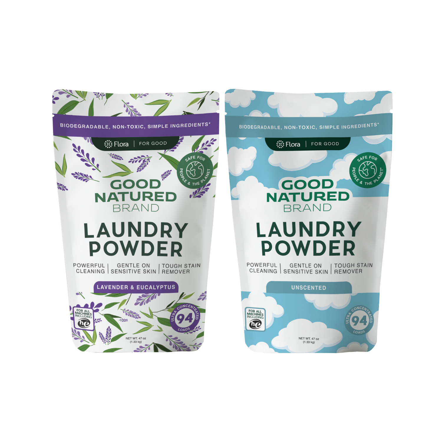 Laundry Powder - Lavender & Unscented Duo | 47oz